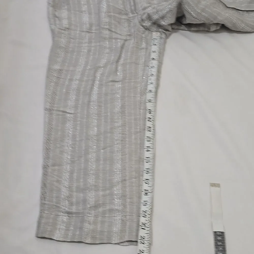Tommy Bahama Silver‎ Gray Dress Pants Cropped Style 2